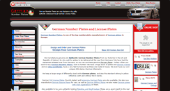 Desktop Screenshot of german-number-plates.com